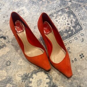 Dior Women's Red Suede Pumps 6